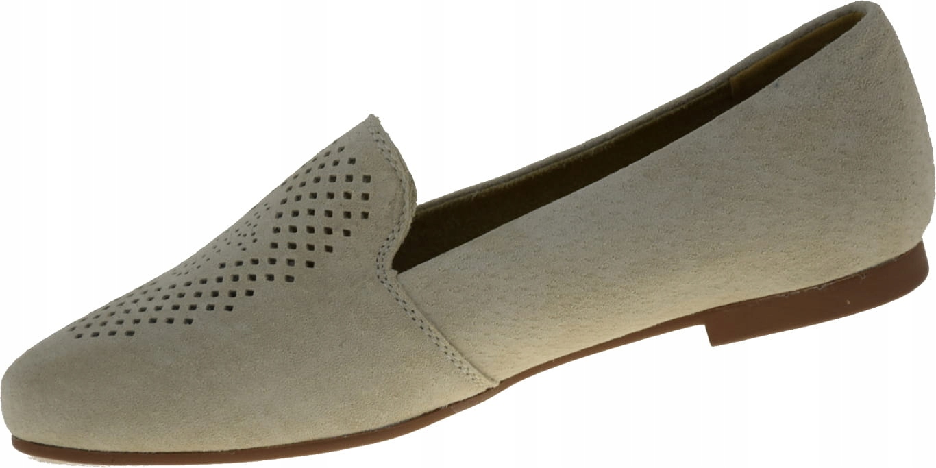 SKÓRZANE MOKASYNY DAMSKIE NA PŁASKIM LR29515 R.41 Marka S.Barski