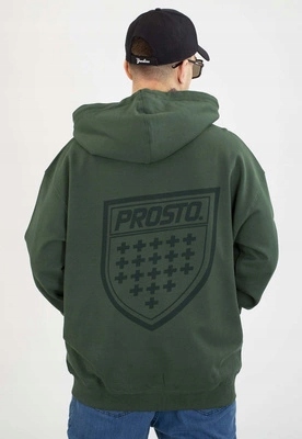 Mikina Prosto S kapucí Zip Shield khaki