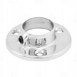 UCHWYT DO DRĄŻKA ,RURKI FI 25 mm, ROZETKA CHROM