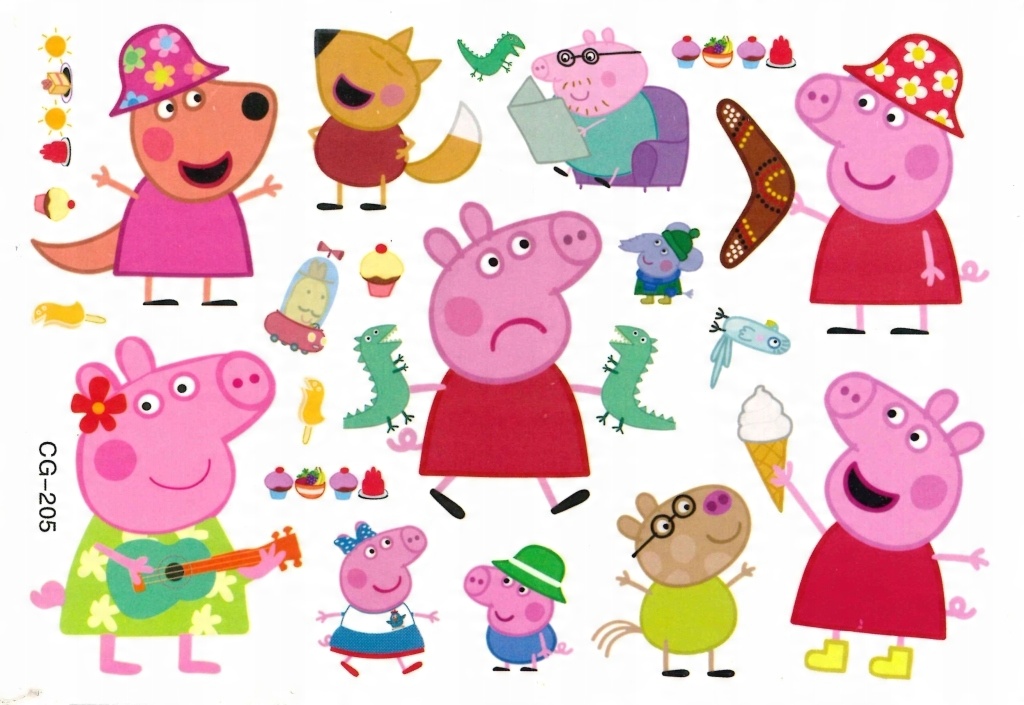 

Tatuaże zmywalne dla dzieci Świnka Peppa CG205