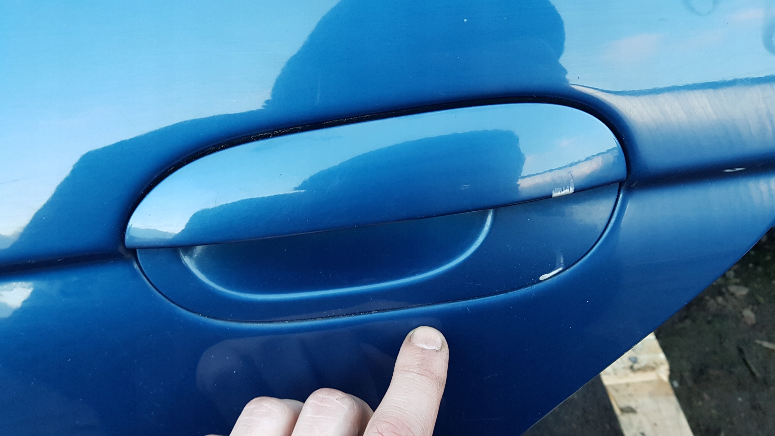 BMW E39 door TOPASBLAU left rear part TOURING