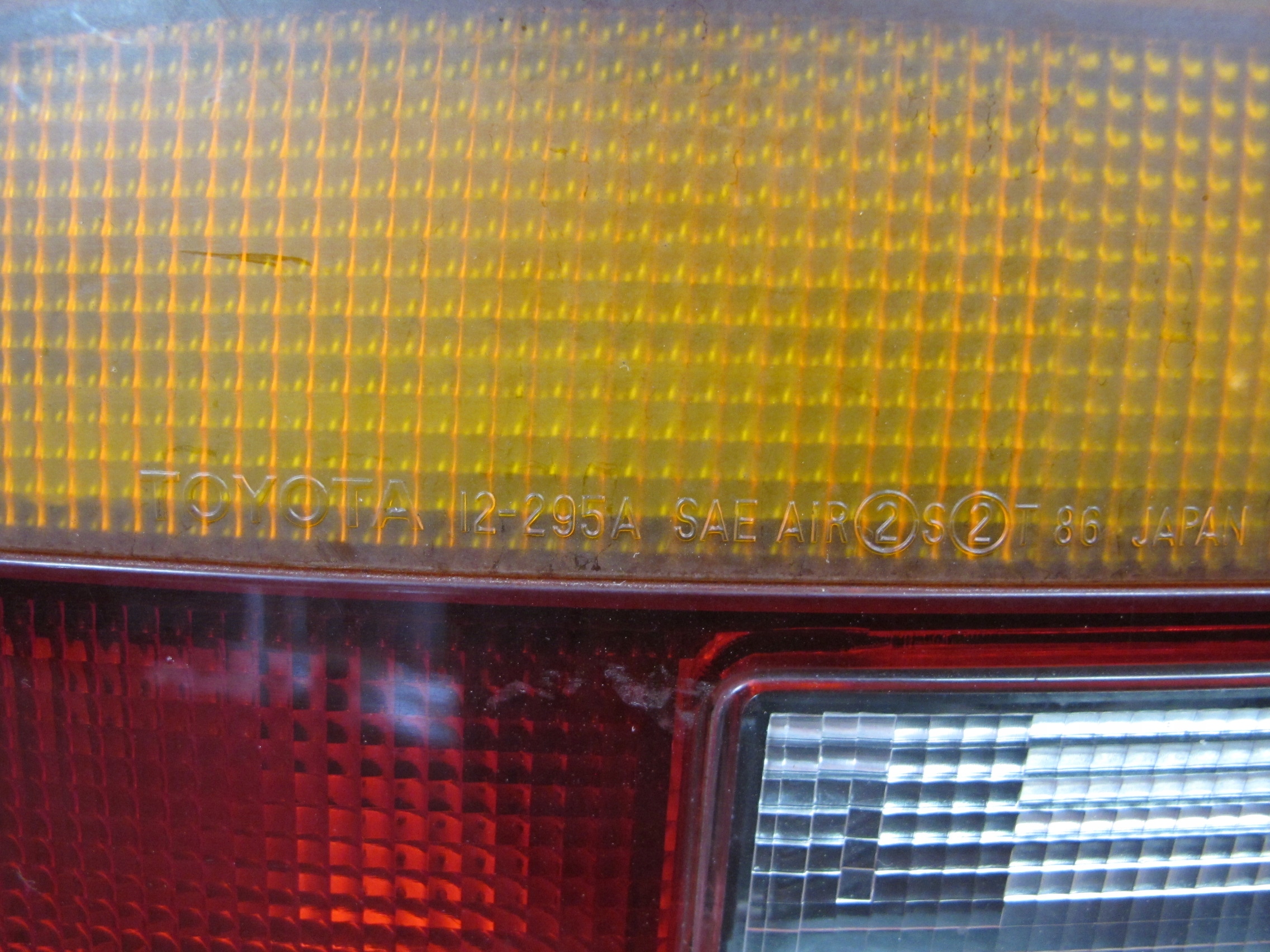 TOYOTA COROLLA E9 EE90 HB 3D light right rear part rear