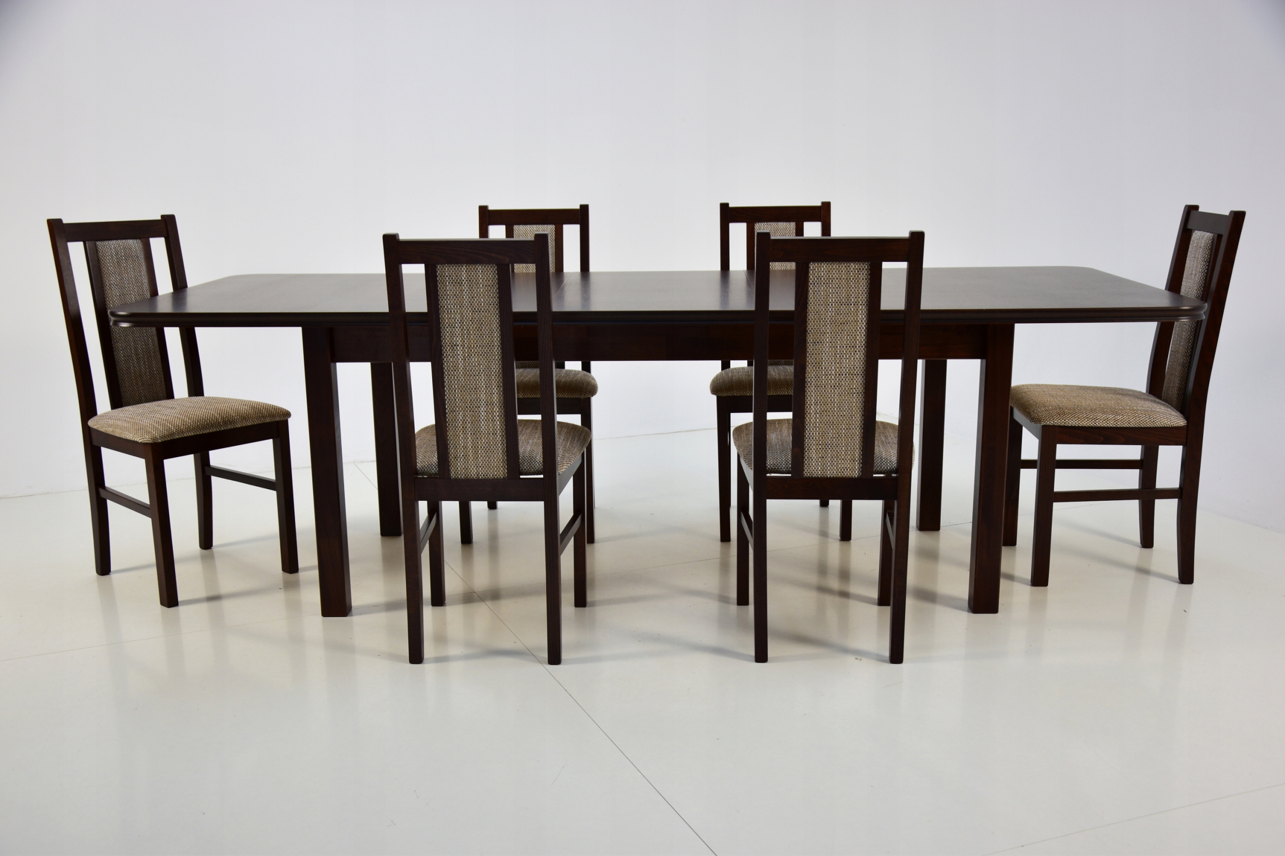 KLASYCZNY Zestaw 6 krzeseł i rozkładany stół 3m Kod producenta B-14 + WP-8