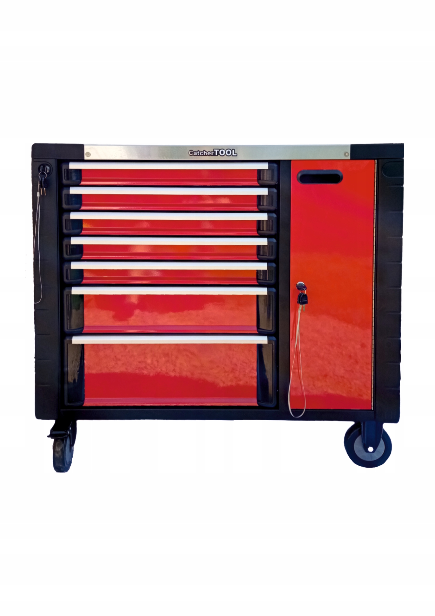 Тележка для инструментов 7 ящиков широкий CatcherTool