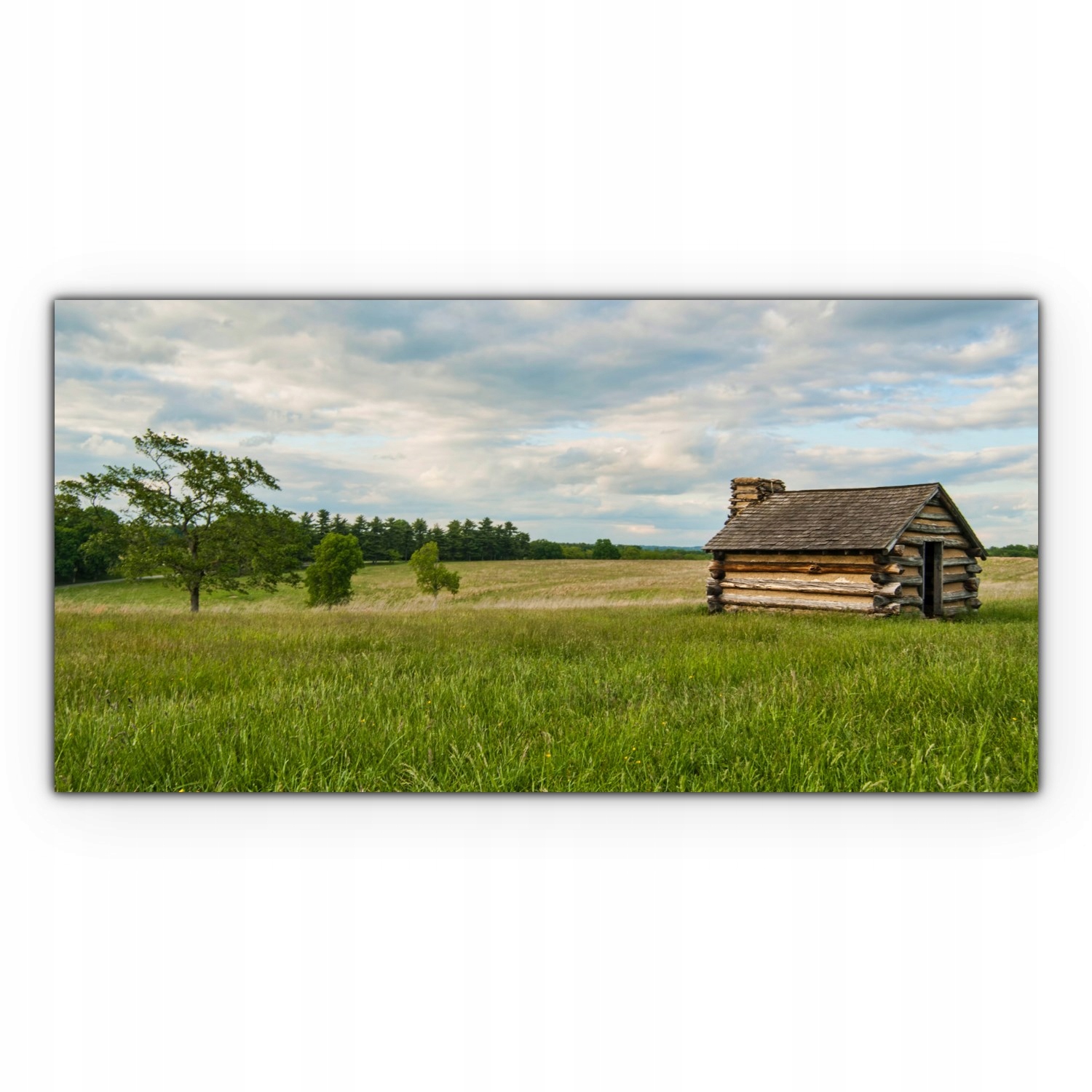 Obraz Canvas dekorácia 140x70 Pole Dom Krajina