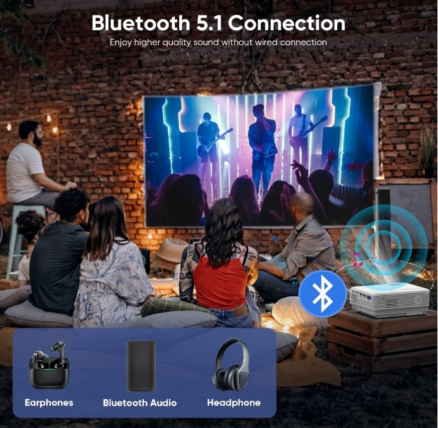 Projektor AKATUO XR31 1080p WiFi Bluetooth AirPlay iOS Android Miracast Kod producenta B0BXPG3R3N