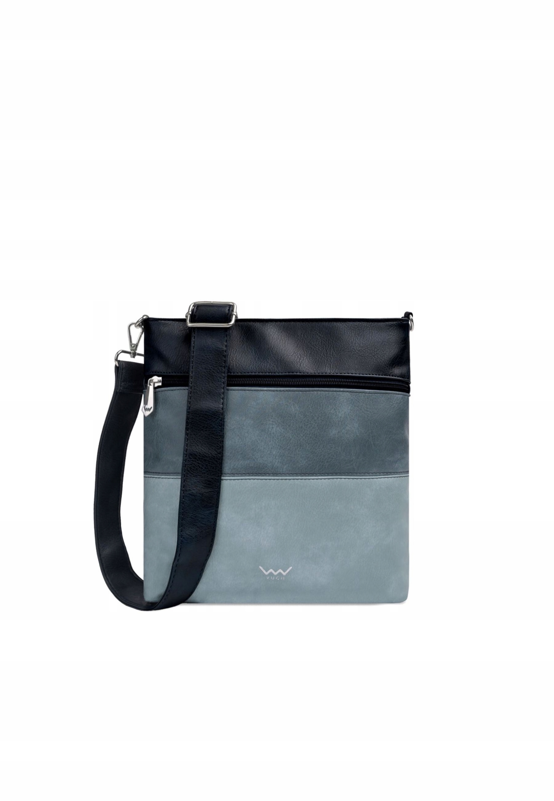 Dámská crossbody kabelka Vuch Prisco modrá proužkovaná zip