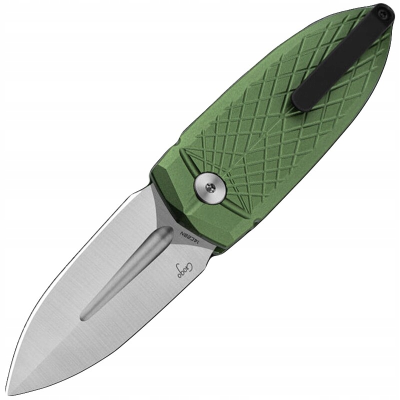 Nóż składany z klipsem Bestech Knives Ququ Aluminum Olive