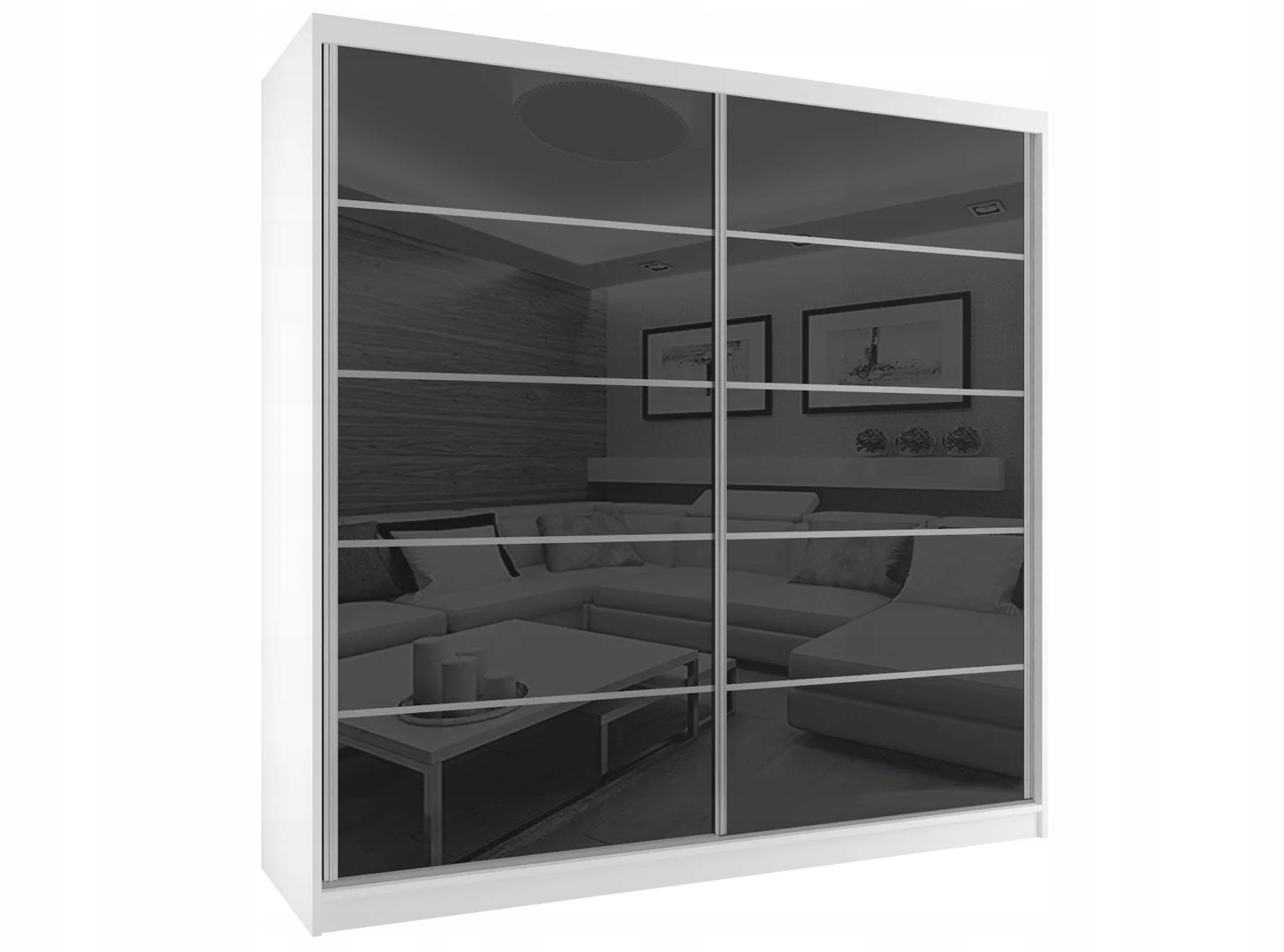 Szafa przesuwna połysk 200 cm Kolekcja beauty