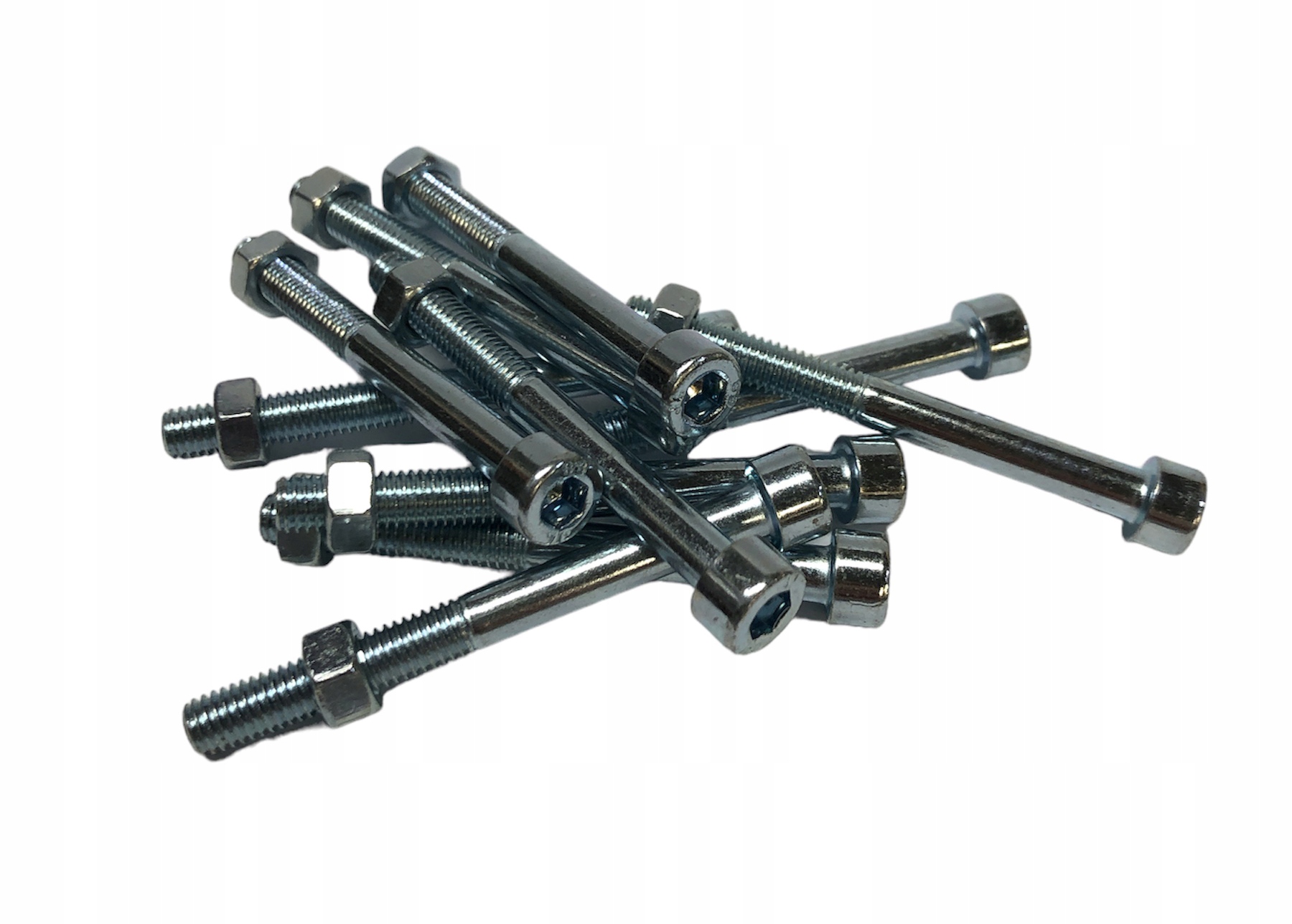 ŚRUBA ZAWLECZKA KLIN DO PIECA ŚLIMAKA ATEST 5 SZTUK z nakrętkami M5x50ocynk