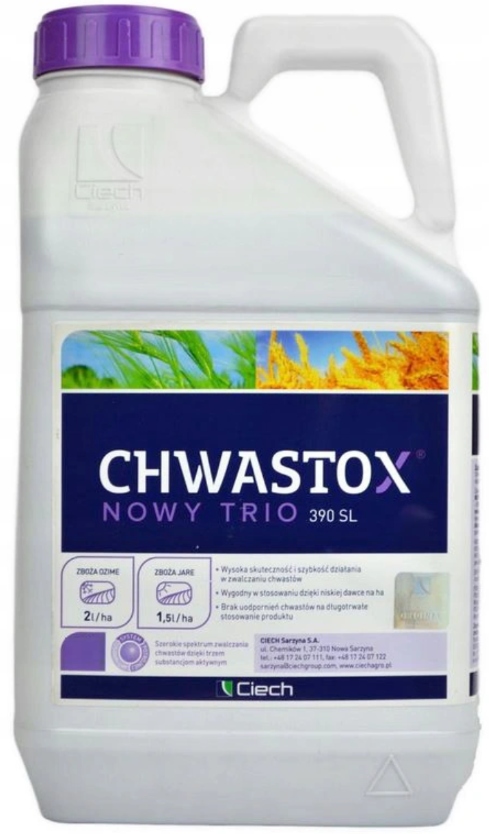 Chwastox Trio 5 l Nowy 390SL 5L chwasty W zbożu Bezpieczny W Trawniku