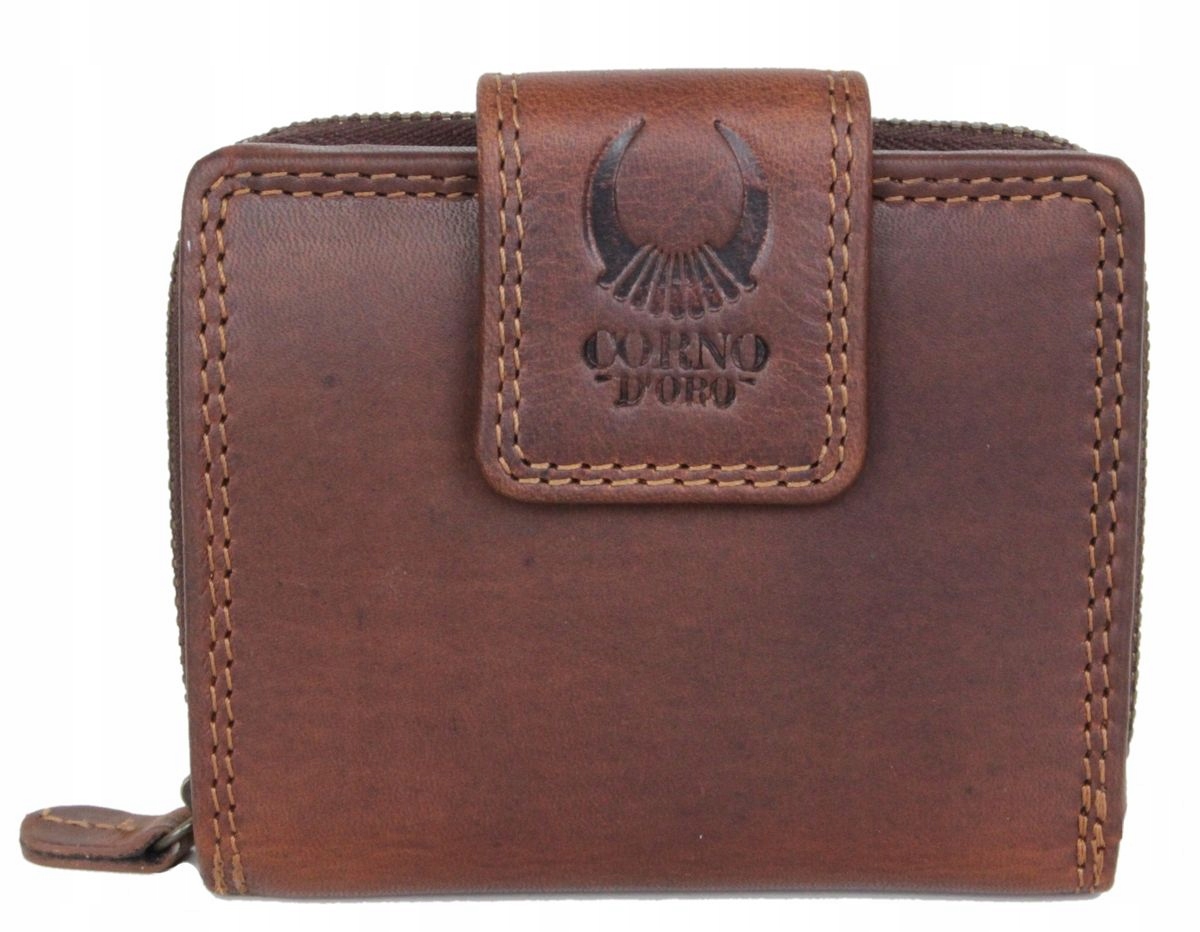 

Portfel skórzany Corno D’oro brązowy L CD5026