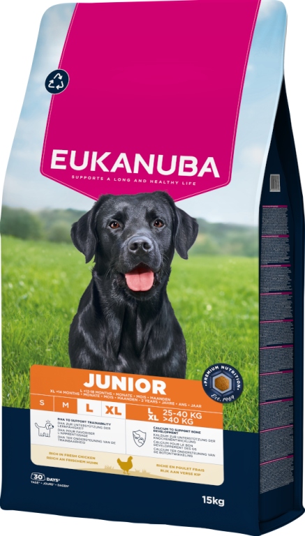 Eukanuba Junior Large&Extra Large Karma sucha dla szczeniąt 15kg