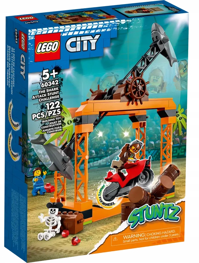 Lego City Kaskadérská Výzva Útok Žraloka Sada Kostek 60342