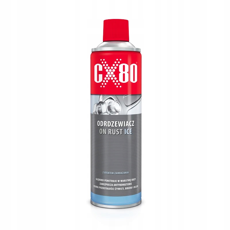 

CX80 Odrdzewiacz On Rust Ice Usuwa Rdzę Olej 500ml