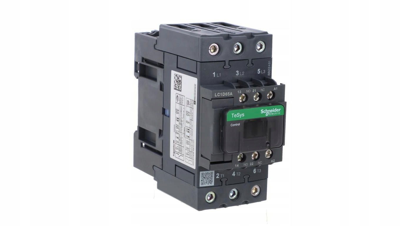 Stycznik Mocy Schneider TeSys Deca 65A 3P 230V Ac LC1D65AP7 LC1D65AP7