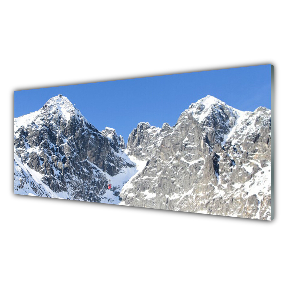 

Fotoobraz nowoczesny 125x50 Góra Śnieg Krajobraz