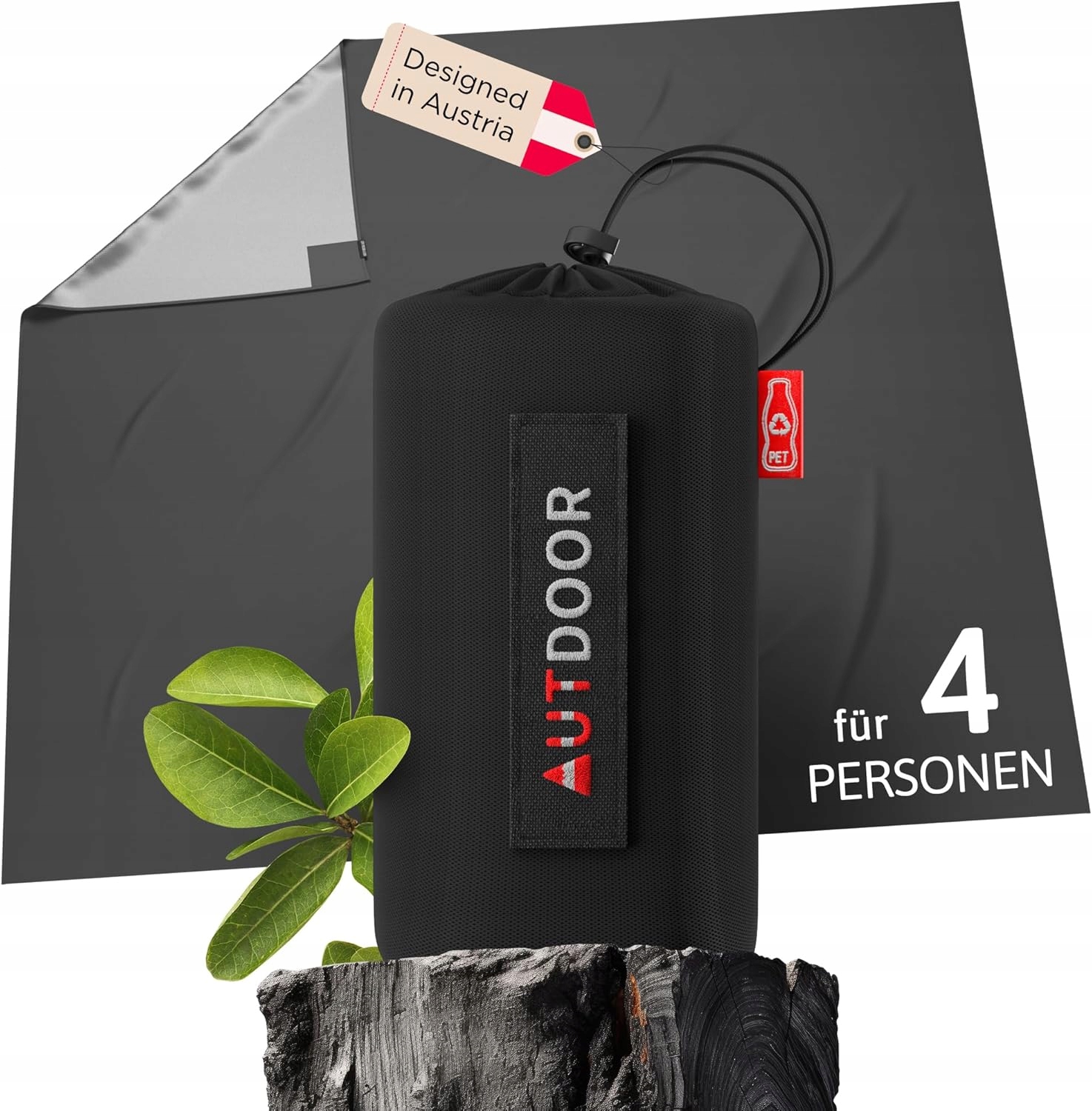 Autdoor Mini pikniková deka pro 4 osoby Voděodolná Recyklovaná