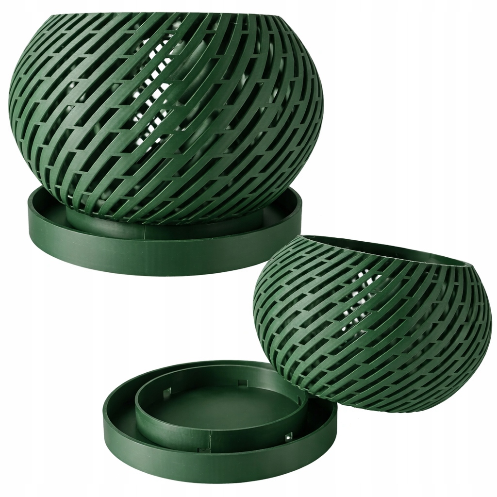 Stylový květináč na orchidej, domácí přístup vzduchu ke kořenům, tác 13 cm