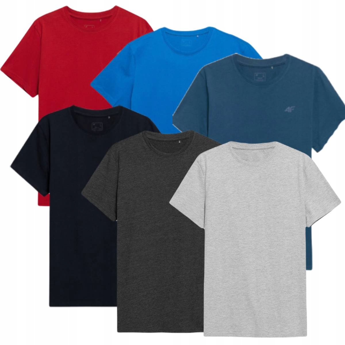 KOSZULKA MĘSKA do Ćwiczeń na Fitness 4F WIELOPAK Kod producenta basic