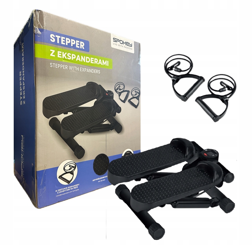 Stepper Spokey LCD počítadlo 2 x expandér na ruce