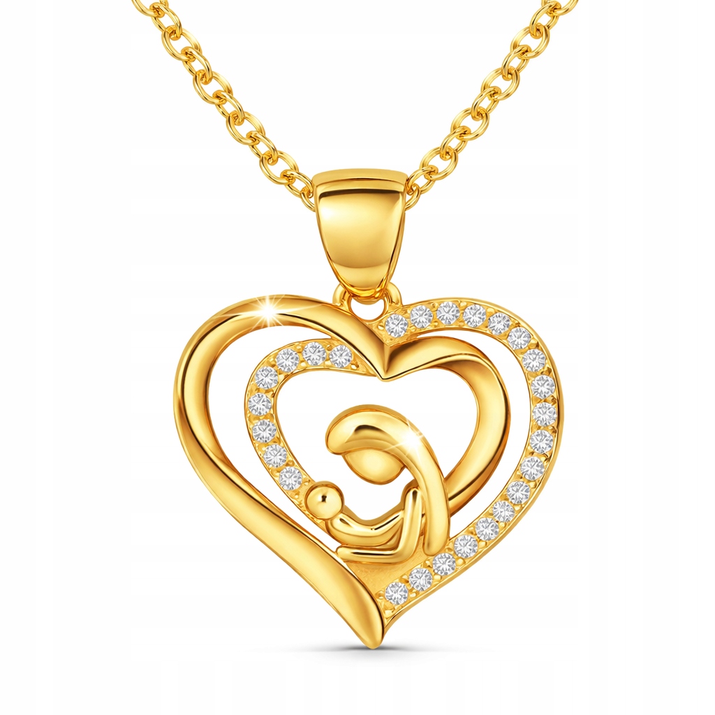 Náhrdelník medailon Panna Maria stříbro pozlacený ryzost 925 na křtiny přijímání