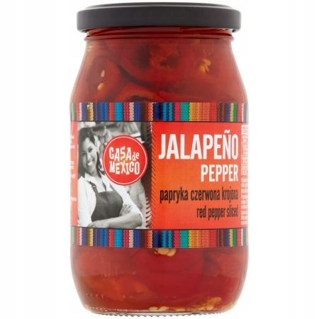 

Papryka jalapeno czerwone krojone 340 g