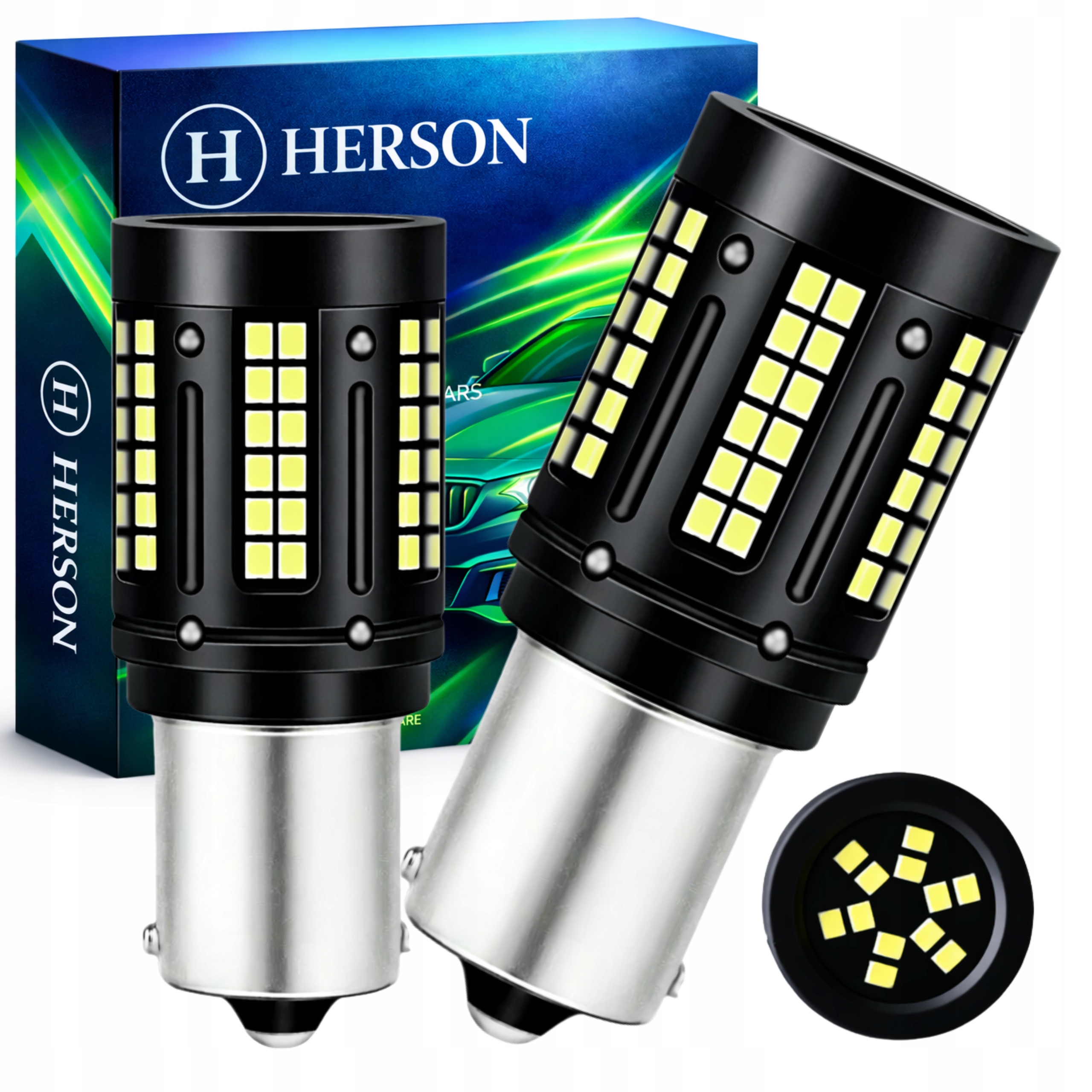 Żarówki Led P21/5W Mocne Homologacja Cofania Stopu Wsteczne Canbus