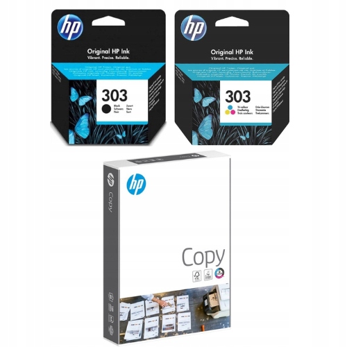 Zestaw tuszy Hp 303 Papier ksero Hp Copy