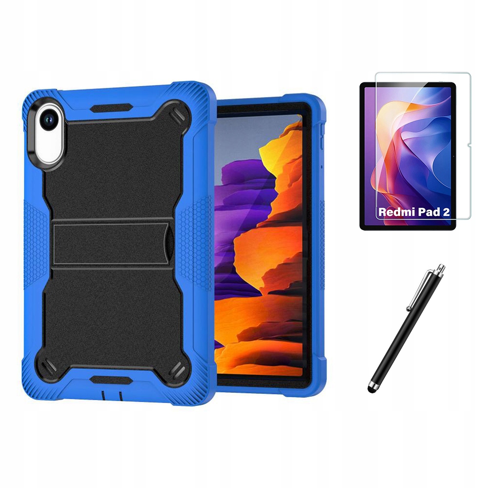 Etui Pancerne Z Podstawką do Xiaomi Redmi Pad 2 Szkło Rysik