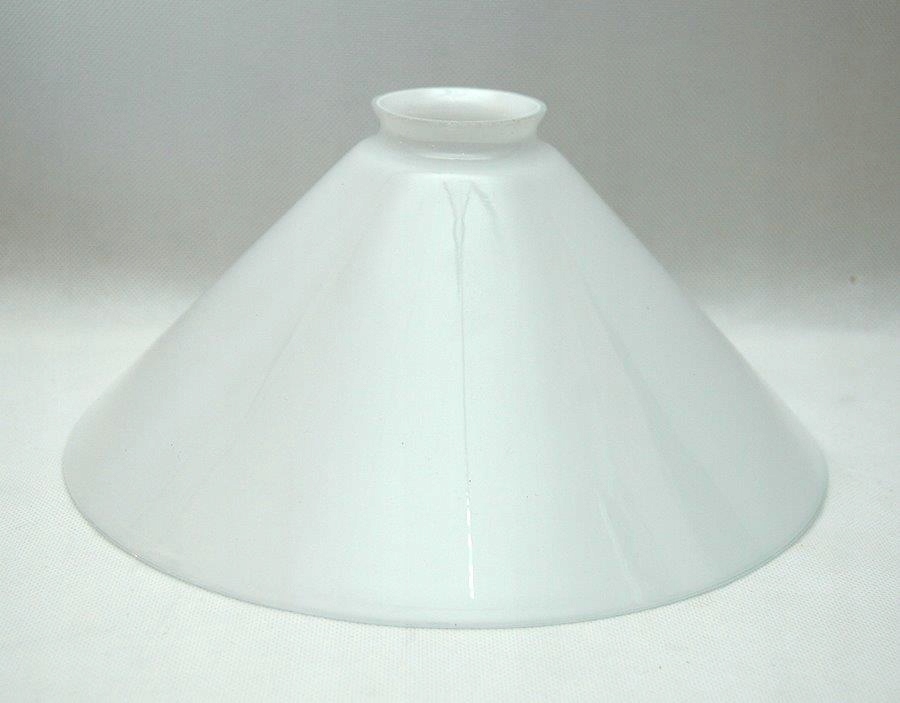 Skleněný kužel 25 cm s přírubou E27 pro lampy