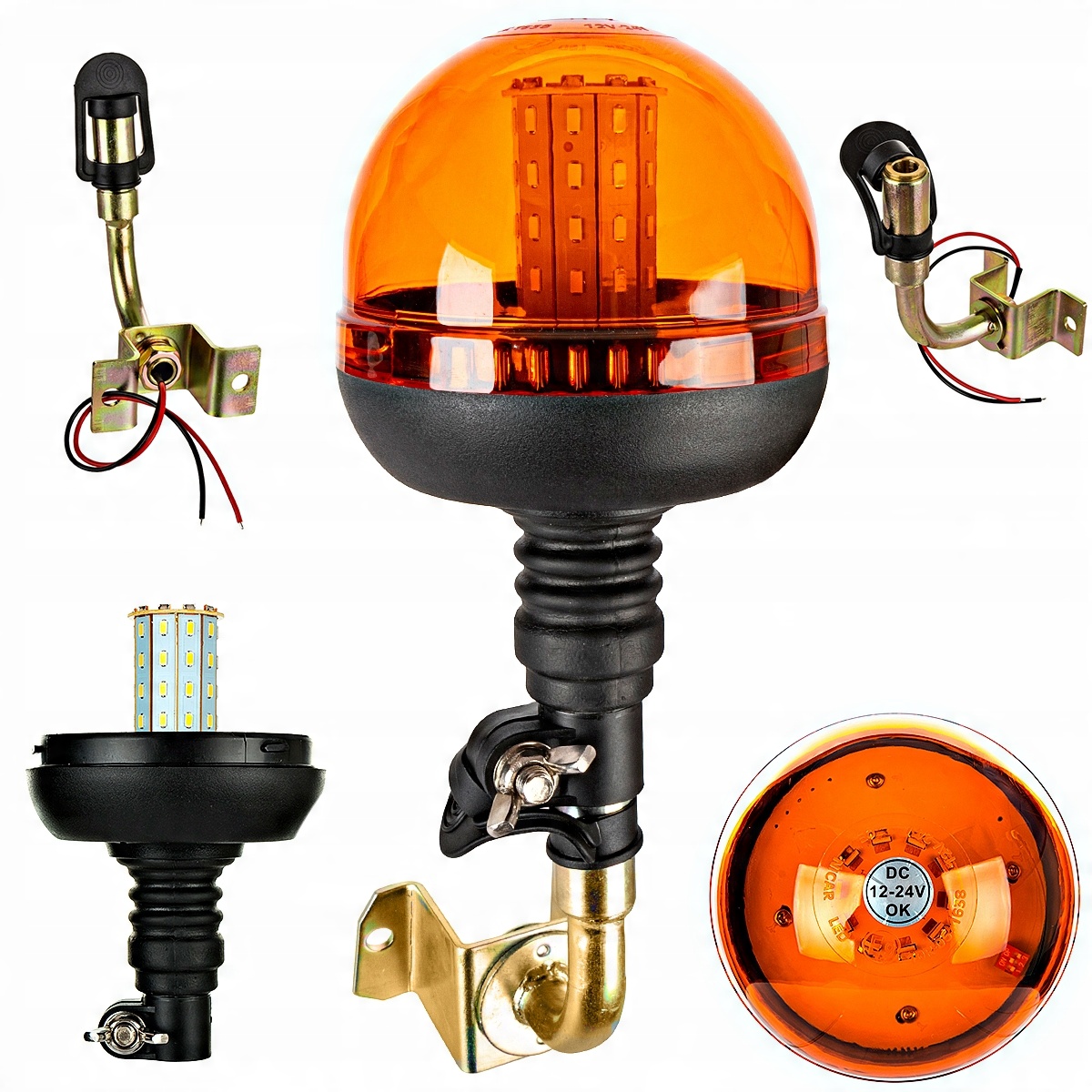 

Lampa ostrzegawcza kogut Led uchwyt obrotowy
