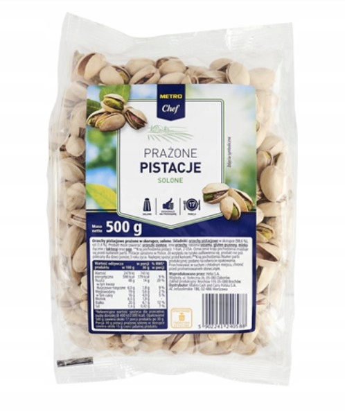 Levně Metro Chef Pražené a solené pistácie 500 g