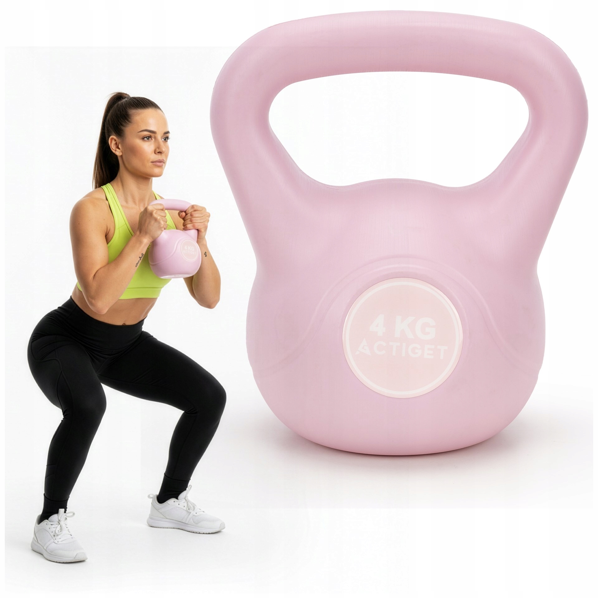 Kettlebell 4 kg Ketle Odważnik Kula Hantla Hantel Fitness Trening W Domu