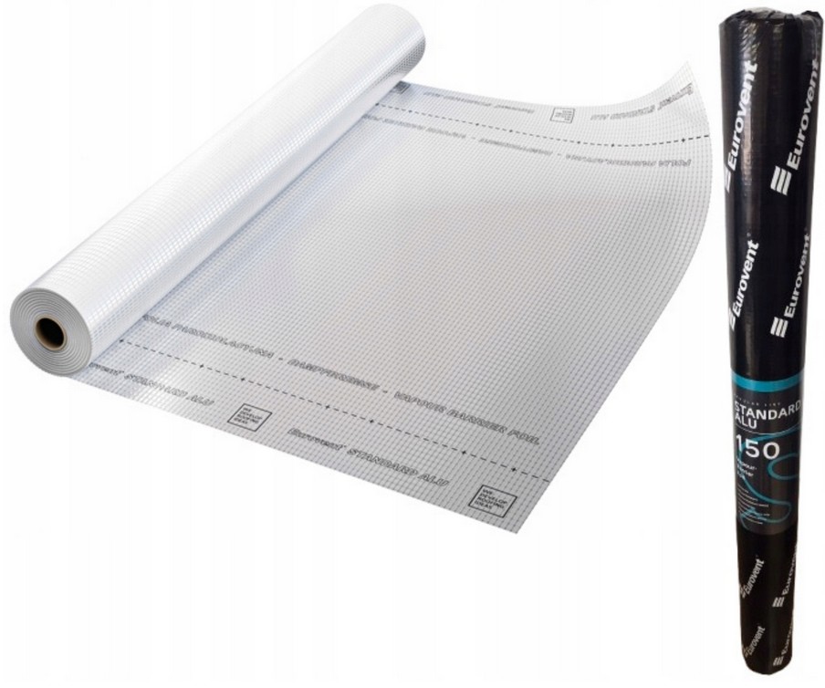 Paroizolačná Aluminiová Fólia Eurovent Standard Alu 150g 37,5m²