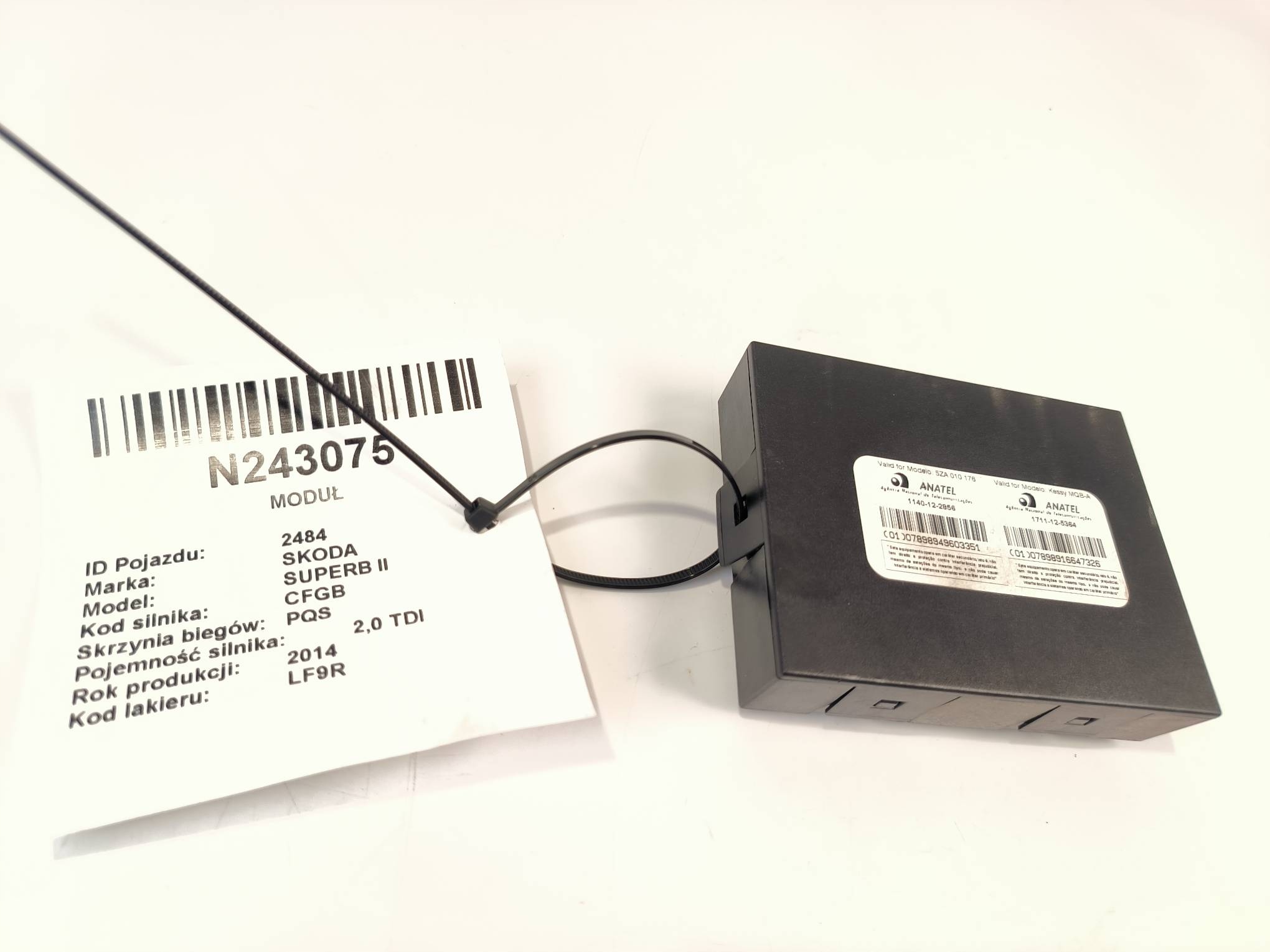 module 5K0959434E SKODA SUPERB II