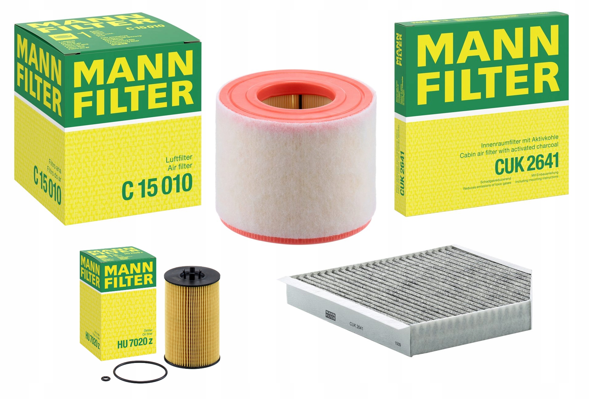 Sada 3 Filtrů Mann Filter Audi A6 C7 2.0 Tdi 2013-2018