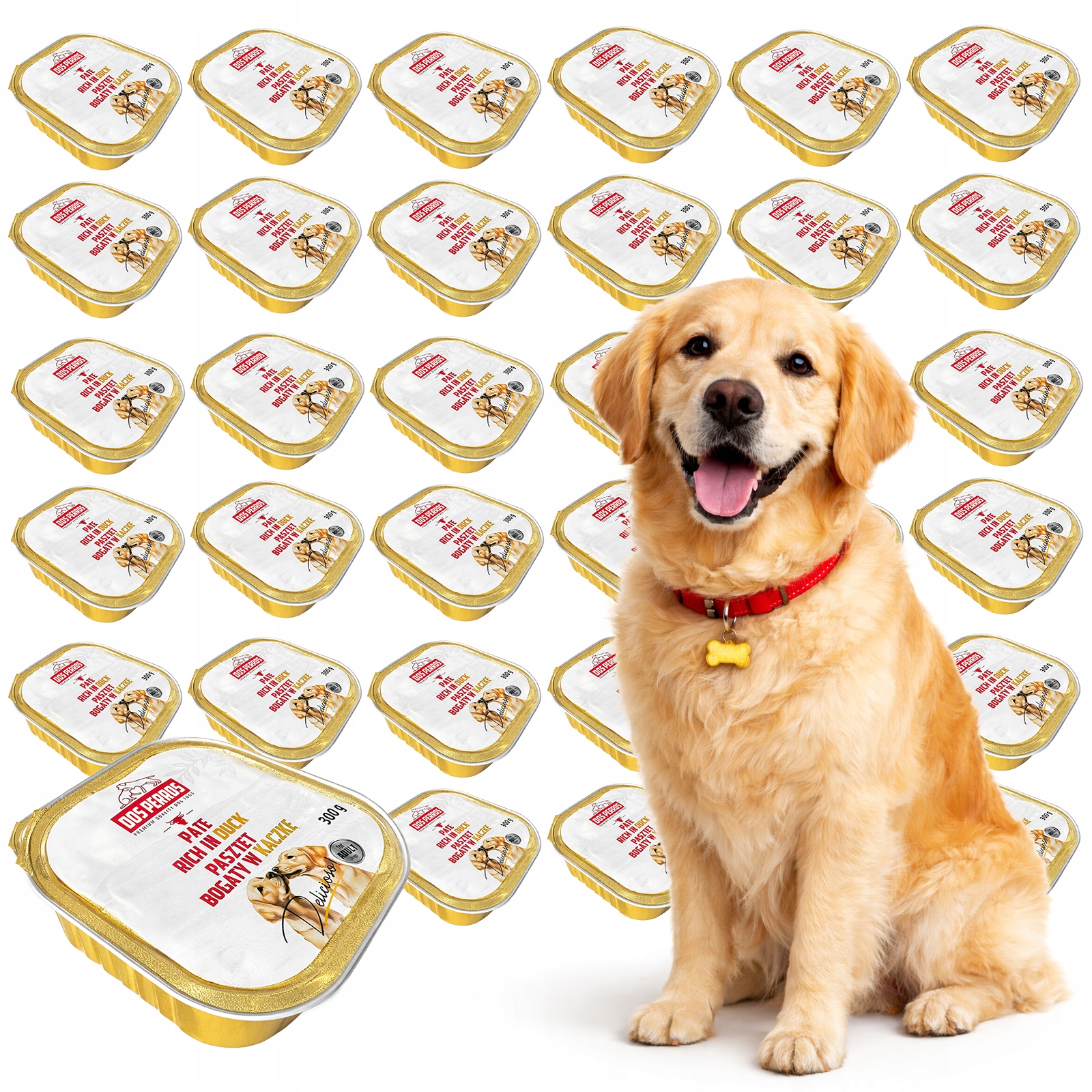 Krmivo Pro Psa Vlhké Krmivo Paštika S Kachní Příchutí 36x300G Dos Perros