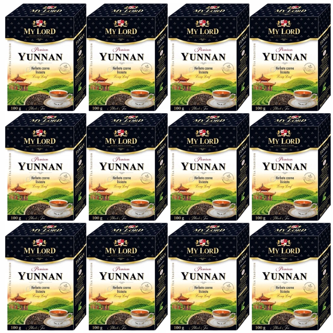 Levně Malwa My Lord Yunnan černý sypaný čaj 100 g x 12 kusů
