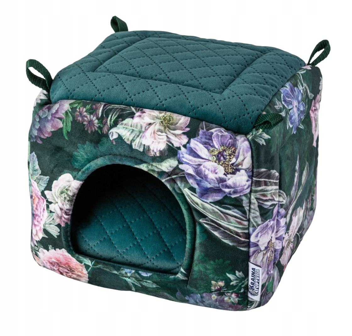 Levně Domeček Kostka Pelíšek Romantický Pro Hlodavce Morčat Potkanů