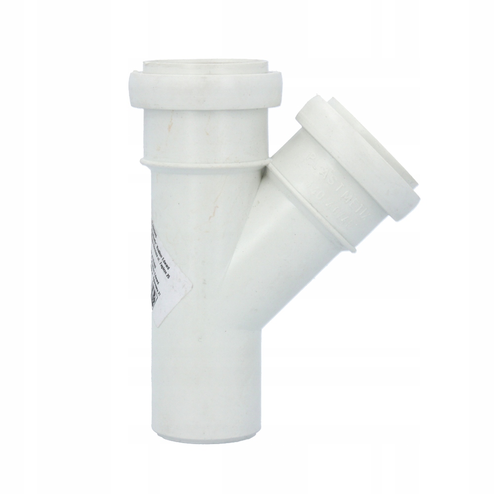 

Trójnik kanalizacyjny kształtka 40/40x45 st. Pp