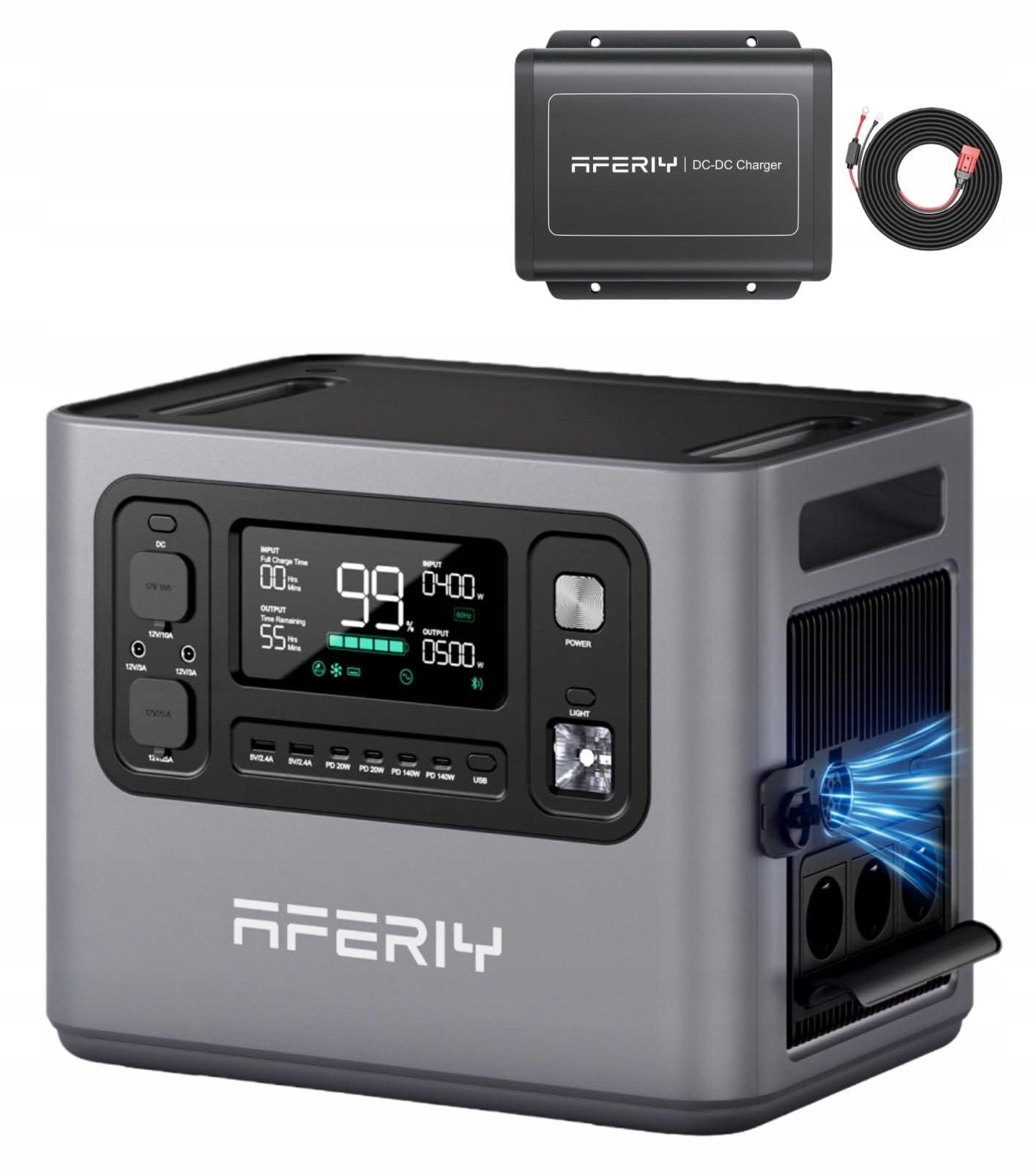 Aferiy Stacja 2800W 2048Wh DC060 580W Ładowarka 45min