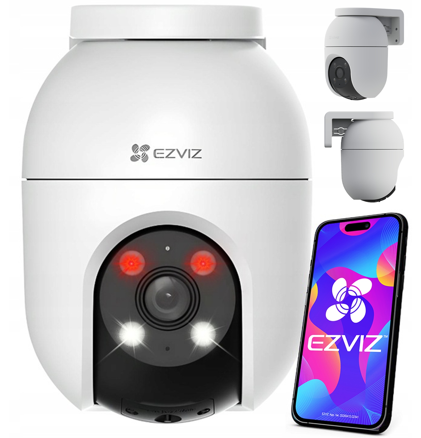 Vonkajšia Kamera Ezviz WiFi C8c 4MPx 2K+ Farba Otočná 360° Dual Light