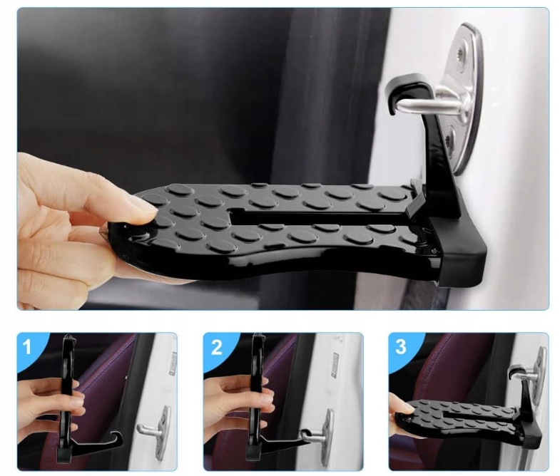 STOPIEŃ DO DRZWI SAMOCHODU BAGAŻNIKA PODEST + HAKI Typ samochodu 4x4/SUV