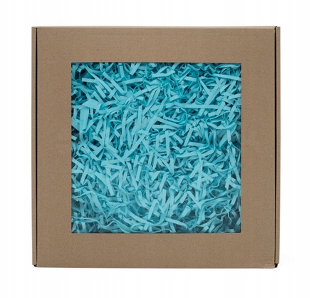 

Wypełniacz Błękitny w Pudełku z oknem 20x20x5cm
