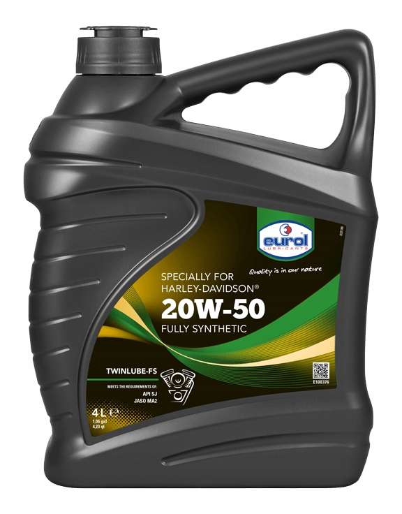 Eurol Harley Twinlube-fs 20W50 4L 100% Syntetyk