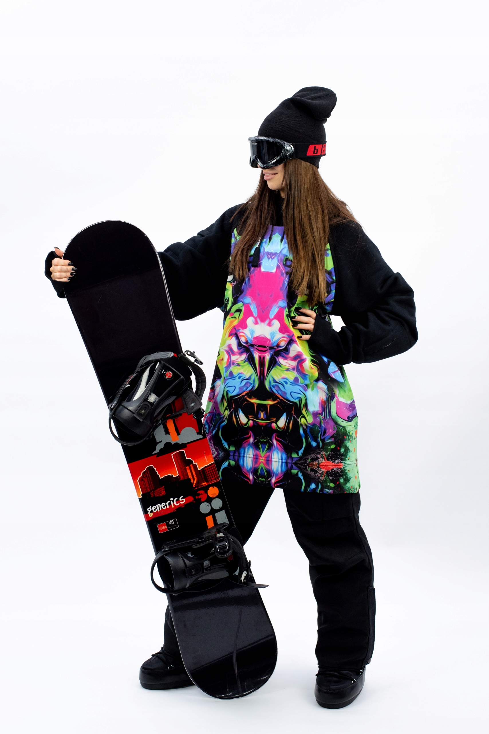 Damska Bluza Snowboardowa Tiger L Materiał dominujący inny