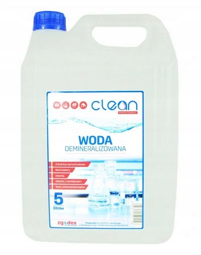 Woda demineralizowana Zgodex Clean 5 l