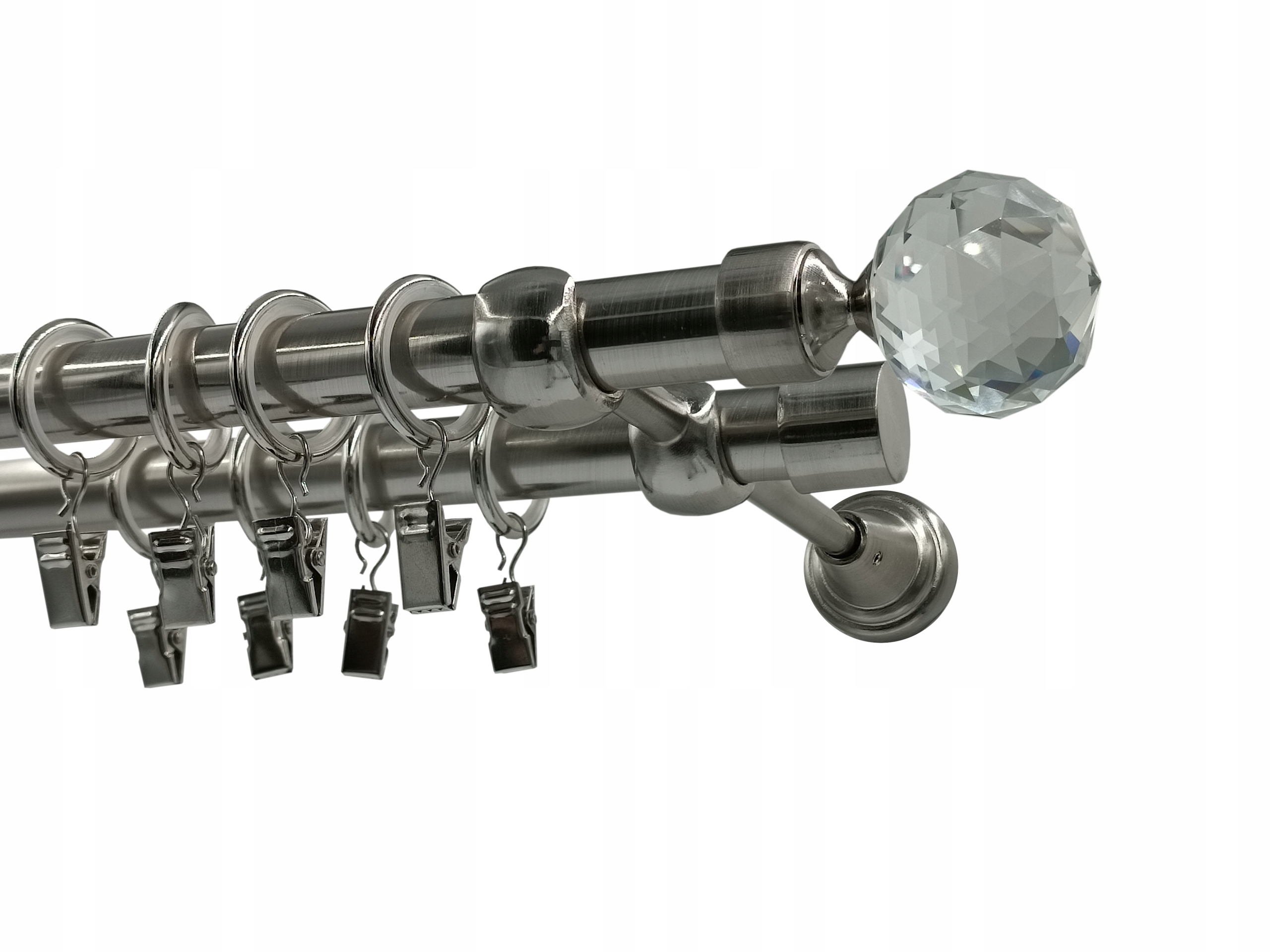 Garnýž Kovový 19+19mm MIX výběr Koncovek Nikl 300cm galvanizovaný