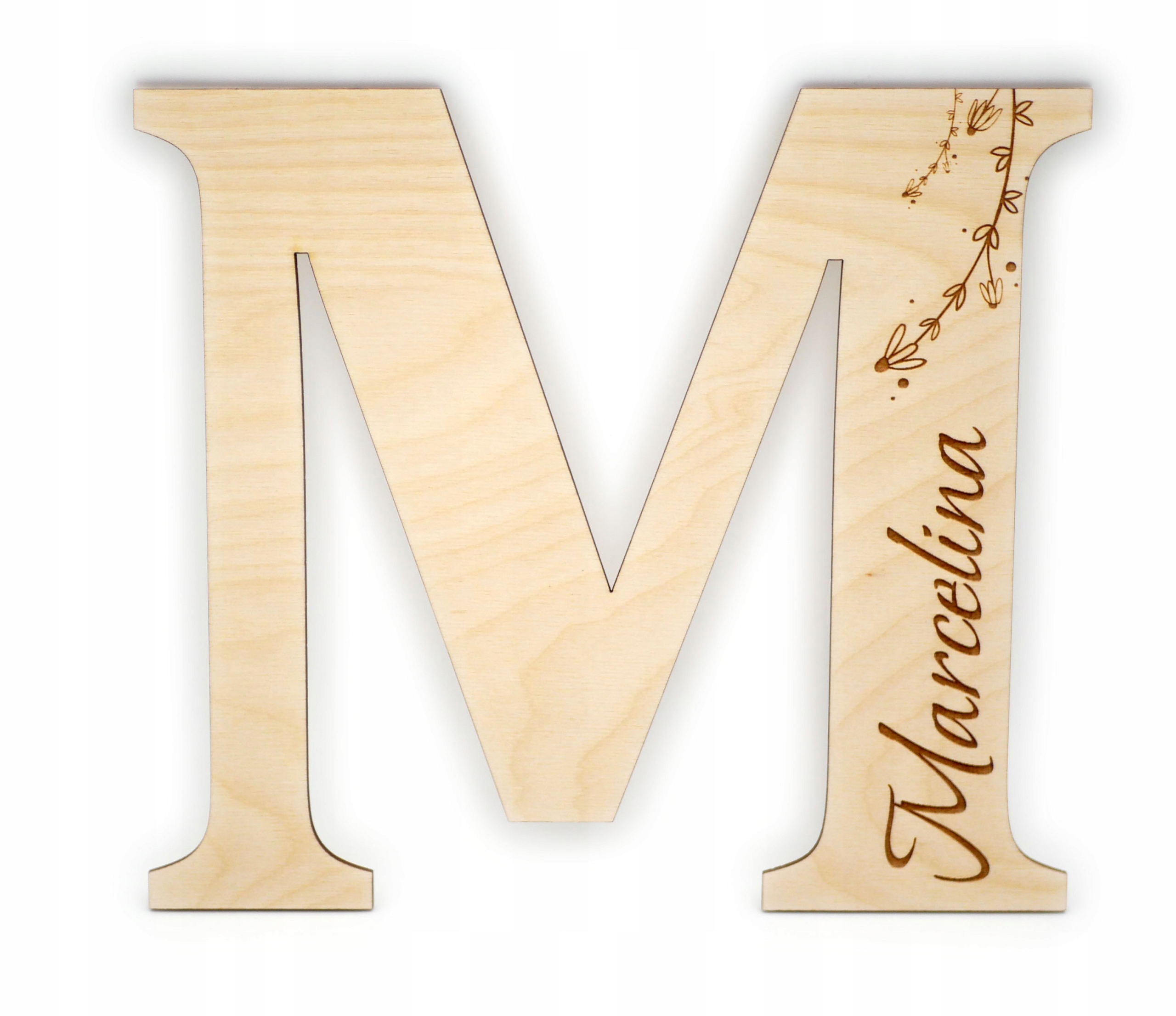 OZDOBNA LITERKA LITERA NA DRZWI ŚCIANĘ IMIĘ 20cm